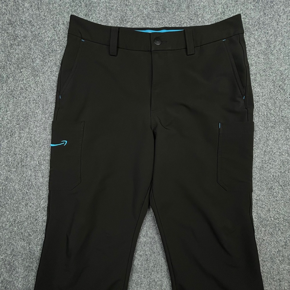 Amazon Luly Yang Pants Mens L Black Cargo Z4DS23MPA02 Stretch Tech Workwear